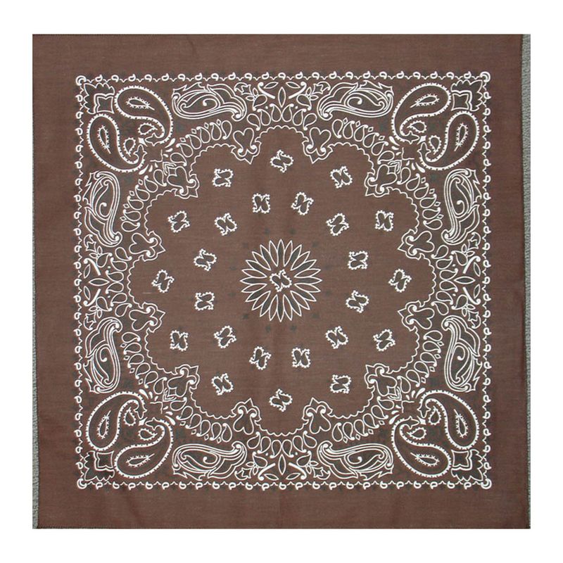 Brown Paisley Bandana