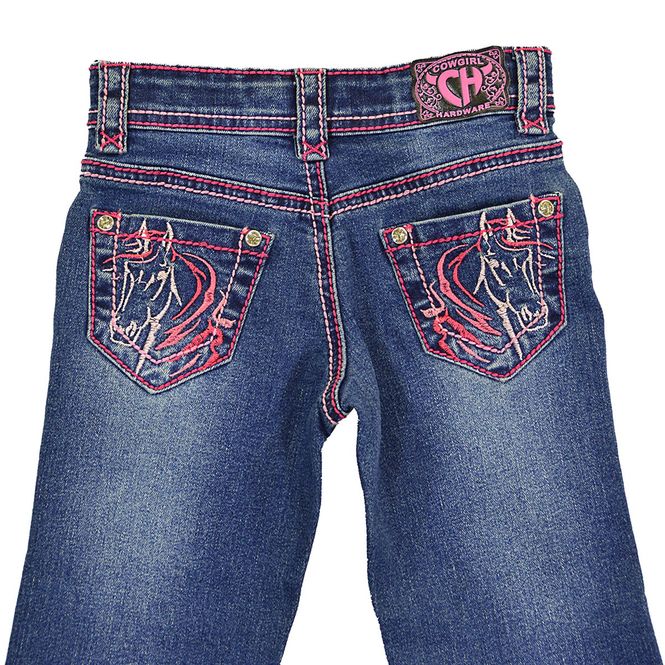 Hovedbilde Pink Horse Cowgirl Jeans for Jente