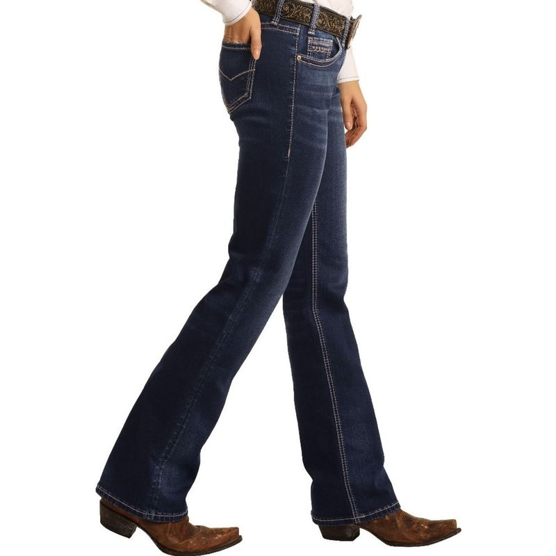 Mid Rise Extra Stretch Bootcut Riding Jeans