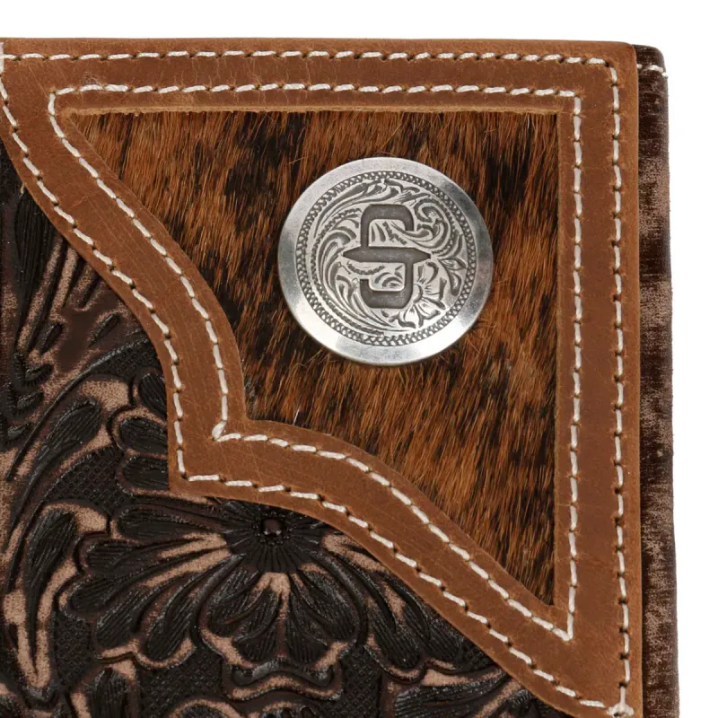 Stetson Lommebok Hair-On-Hide – brun lommebok i skinn