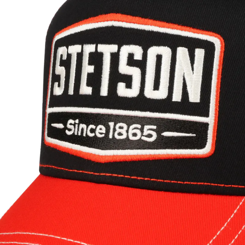 Stetson Highway Trucker Caps - Svart/Oransje