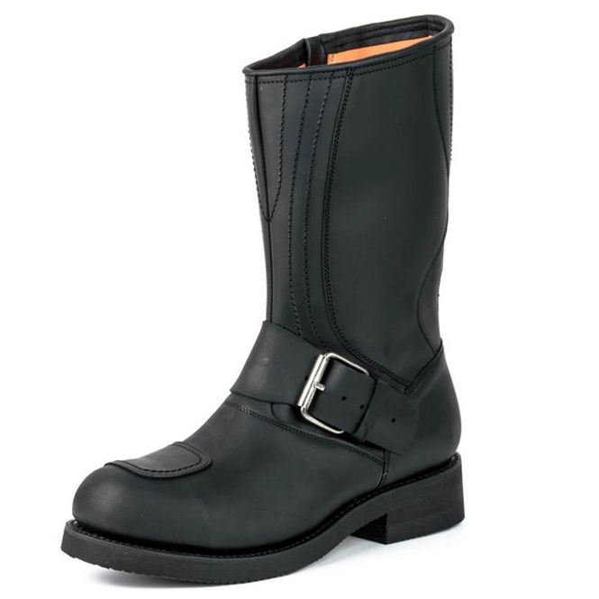 Hovedbilde Mayura Svarte Biker Boots med vernetupp