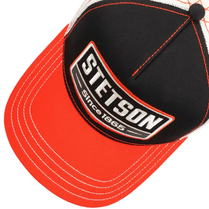 Stetson Highway Trucker Caps - Svart/Oransje