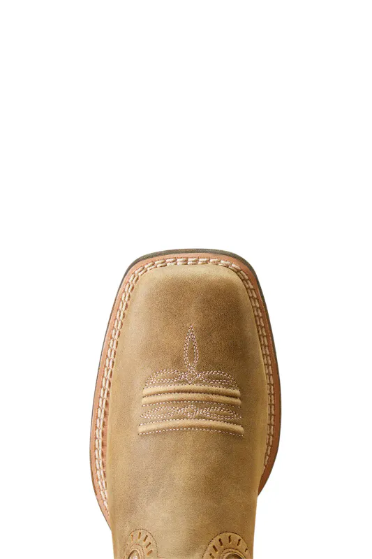 Round Up Remuda Wide Square Toe Western Boots – Brown Bomber