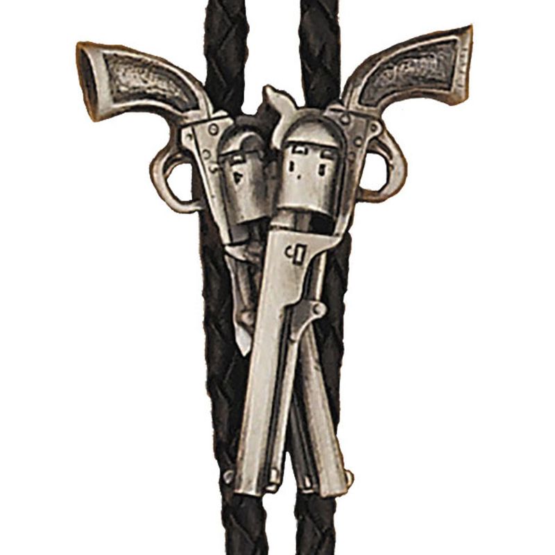 Crossed Guns Bolo Tie