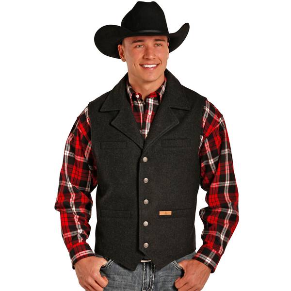Powder River Black Montana Vest Westernbutikken.no Westernbutikken.no