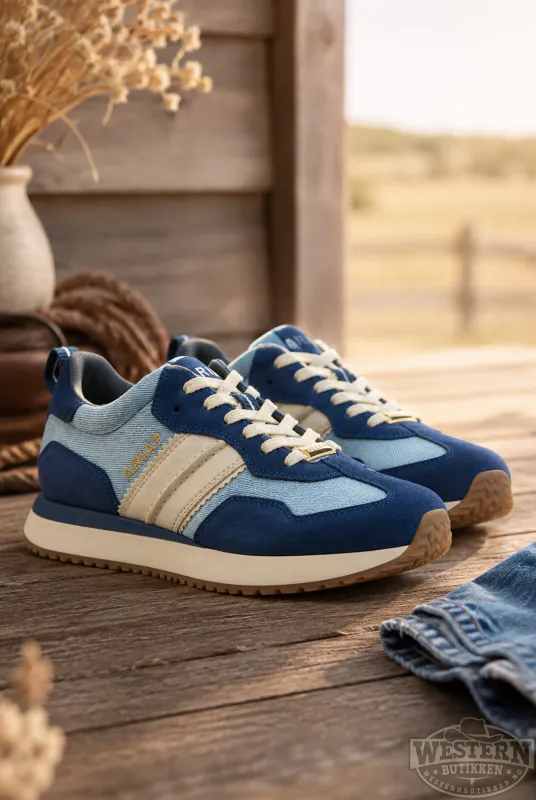 Ranch Runner Light Denim – Sneakers til Dame