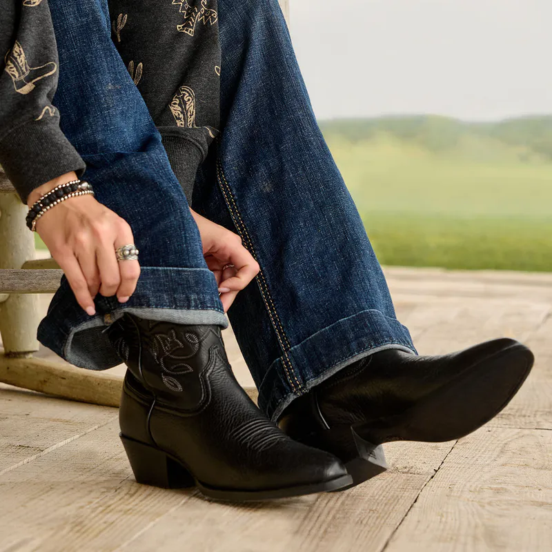 Ariat Heritage Western R Toe Cowgirl Boots - Svart