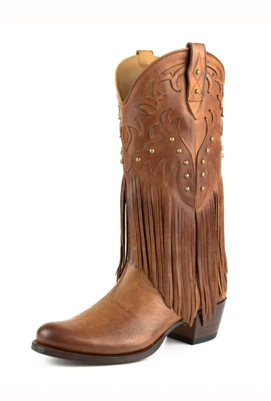 Mayura Fado Cuero Boots med Frynser