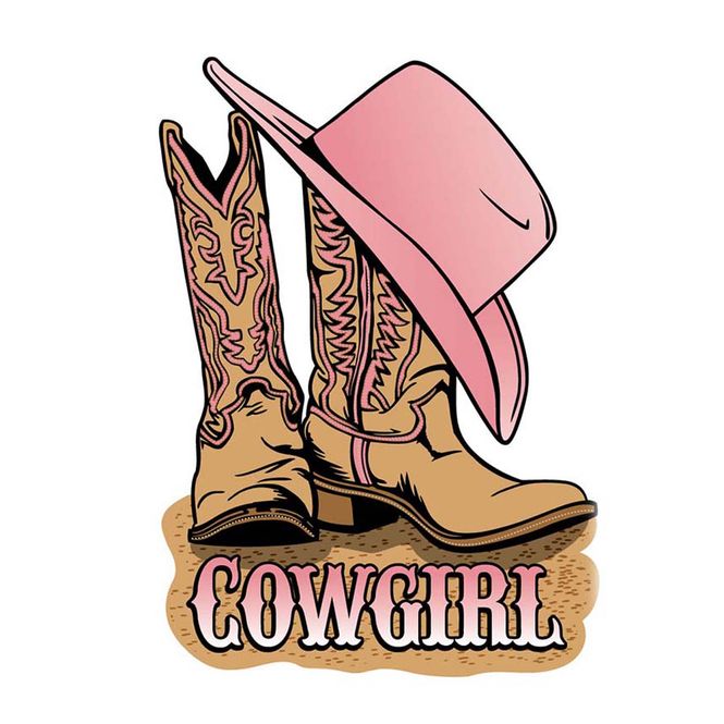 Hovedbilde Cowgirl Boots Sticker
